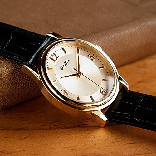 97V25 Bulova Gold-Tone Leather Ladies Watch - Walmart.ca display picture 3
