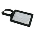 thumbnail image 1 of Vagarant Traveler Full Grain Leather Luggage ID Tag Pack of 5 - B186BLK, 1 of 3