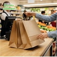 thumbnail image 4 of Paper Bags with Handles – 14 x 08 x 16 Inches Large Brown Paper Shopping Bags, Carryout Paper Gift Bags, Takeout Paper Bags for Food Retail and Merchandise – for Office, Travel, Catering, Party (25), 4 of 7
