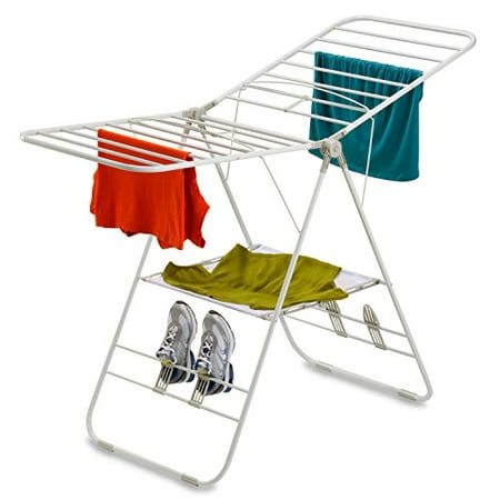 Honey Can Do Heavy-Duty Folding Gullwing Laundry Drying Rack, White