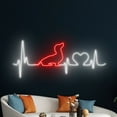 thumbnail image 5 of Handmadetneonsign Dachshund Heartbeat Neon Sign, Dachshund Wall Art Decor, Dog Pet Spa Wall Decor, 5 of 5