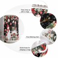 thumbnail image 5 of Extra Long Shower Curtain 72x96 Inch, Black Christmas Shower Curtain Waterproof Bathroom Decor Snowman Truck Xmas Balls Snowflake Fabric Bath Curtain Set Accessories with Hooks, 5 of 6
