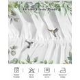 thumbnail image 5 of Leaf Bird Wrap Around Bed Skirts for King Bed 18" Drop,Bed Skirt with Adjustable Elastic Belt Dust Ruffle Bed Valance for Bedroom Hotel Luxury Sage Greeen Botanical Watercolor Animals Bed Frame Cover, 5 of 7