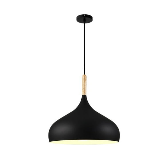 Wood Metal Colorful Pendant Lamp, Creative Ceiling Pendant Light Fixture, Modern Pendant Lighting, Farmhouse Pendant Light for Over Kitchen Island Dining Room Table Bar Entrance Cafe