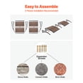thumbnail image 5 of KFFKFF Door Awning 38 x 78 in, Outdoor Window Canopy with Drainage & Metal Bracket, Weather Protection for Rain, Snow, and Sun, Polycarbonate Cover for Porch or Patio, Brown, 5 of 9