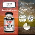thumbnail image 4 of Kaya Naturals - CoQ10 Power Antioxidant Supplement - Aids in Heart Health and Immune Function - Restores Daily Cellular and Energy Production - 30 Veggie Capsules Co-Q10, 4 of 5