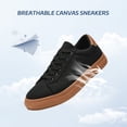 thumbnail image 3 of Unisex Adult Fashion Canvas Shoes Women’s Men’s Low Top Sneakers Breathable Lightweight Casual Walking Running Sneakers, 3 of 6