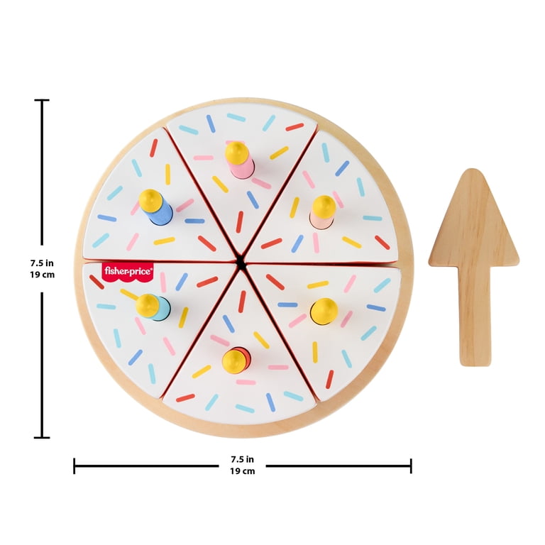 Wooden Cake Decorating Playset with Slices and Candles photo 6