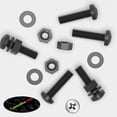 thumbnail image 2 of 20 x Black Pan Head Screws Polypropylene (PP) Plastic Nuts and Bolts, M5 x 20mm, Washers, (13/64 x 25/32 in), 2 of 5