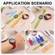 thumbnail image 5 of Correas de reloj de cuero PU Uxcell de 20 mm, correa de reloj de liberación rápida, correas de repuesto para reloj con hebilla de acero inoxidable para hombres y mujeres, rosa, 5 of 7