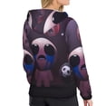 thumbnail image 4 of Lsque The Binding of Isaac Pattern Casual Women's Hoodie,Hooded Sweatshirt with Kangaroo Pocket,Pullover Hoodie with Eye-catching Drawstrings-Medium, 4 of 8