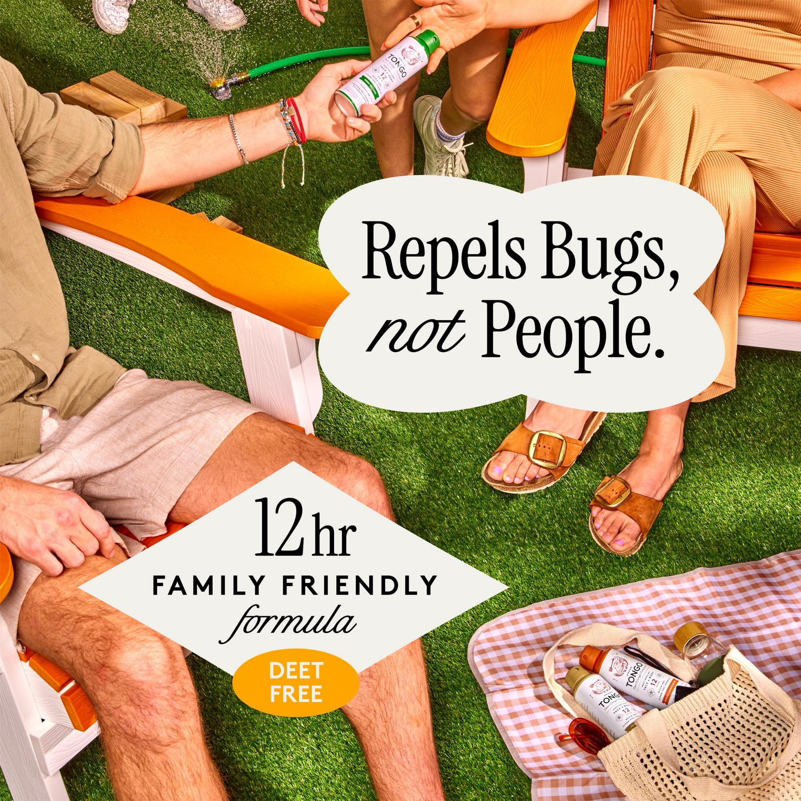 Grand Tongo Insect Repellent Green Tea + Mint Bug Continuous Spray 12 Hour Picaridin DEET Alternative Mosquito and Tick Spray
