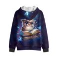 thumbnail image 5 of Pzuqiu Owl Zip Up Hoodies for Boys Size S Fleece Children's Long Sleeve Sweatshirt Stretchy Boys Hooded Clothes with Pocket Toddler Fall Coat for Kids and Toddlers, 5 of 7