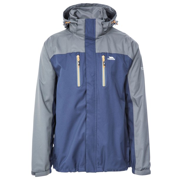 Trespass - Chaqueta Impermeable Wooster para Hombre (Marino)