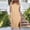 Khaki, variant on Women's Plus Size Dresses Summer Casual Loose Fit Pocket Short Sleeve Solid Color Slits Long Maxi Dress White