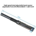 thumbnail image 2 of waltyotur High Speed Steel Adjustable Blade Reamer, Adjustable Hand Reamers 23-26mm(0.91-1.02 inch), High Speed Steel Straight Flutes Square End Reamer, 2 of 6