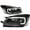 Black, variant on DNA Motoring For 13-16 Ford Escape LED DRL Black Amber Corner Projector Headlight Lamps pair