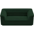thumbnail image 4 of Meridian Furniture Cascade Green Boucle Fabric Loveseat, 4 of 18