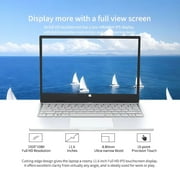 TOPOSH 11.61920*1080P 2-in-1s Touch Screen Mini Laptop,Intel N6000,4 Core,8GB+128GB,Windows 11,Portable,Bluetooth WiFi,Silver,Multilingual for Study,Work,Meeting Daily