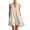 Beige, variant on LIaqionyy Women's Beach Dress Cotton Linen V Neck Flowy Summer Sleeveless Tank Sundress Vacation Mini Dresses