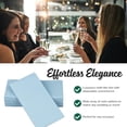 thumbnail image 3 of Colored Napkins - LIGHT BLUE - Decorative Dinner Napkins - Cloth Like and Disposable - Elegant & Durable - Soft & Absorbent - Versatile 16"x16" - Packaged for Easy Storage - Box of 50 - by SimuLinen, 3 of 7