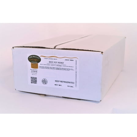 Ada Valley Gourmet Foods Low Sodium USDA Choice Beef Pot Roast, 13 Pound - 1 each.