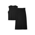 thumbnail image 6 of Arach&Cloz Women's Non See Through 2 Piece Sets Summer Tank Top and Midi Skirt Knit Outfits, 6 of 6