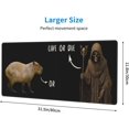 thumbnail image 3 of Capybara Mouse Pad Extended Large Gaming Mousepad XL Big Long Oversized Desk Mat Stitched Edges 31.5 X 11.8 Inch for Home Office, 3 of 6