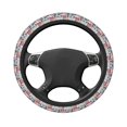 thumbnail image 2 of KLL Car Steering Wheel Cover, Universal 15 inch, Soft Elastic and Comfortable,Car Accessories Decorations-London Symbols1, 2 of 7