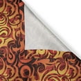 thumbnail image 6 of Ambesonne Abstract Valance & Curtain, Floral Surreal Curves, 55"x30", Yellow Orange Black, 6 of 6