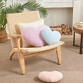 thumbnail image 6 of Fuebueo Heart Pillow Clearance, Throw Pillow Cute Pillow Home Decor Cushion Decorative Aesthetic Pillow Wool Pink, 6 of 9