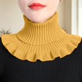 thumbnail image 4 of MEICHEN Knitted Neck Warmer for Women Solid Color Detachable High Collar Scarves Fall Fashion Shawl Wraps, 4 of 5
