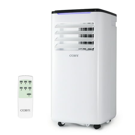 COBY Portable Air Conditioner 7,100 BTU SACC/CEC (10,000 BTU ASHRAE 128) 3-in-1 AC Unit, Dehumidifier & Fan, Air Conditioner for 450 Sq. ft.