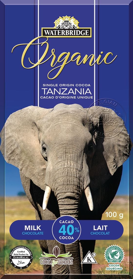 Waterbridge Organic Single Origin Cocoa Milk Chocolate
