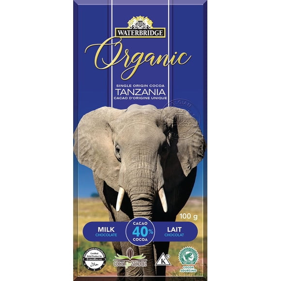 Waterbridge Organic Single Origin Cocoa Milk Chocolate