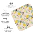 thumbnail image 4 of Pofeuu Lemon Leaves Print Leather Coasters Set of 6, Round Cups Mugs Mat Pad for Home Kitchen Heat Resistant Drink Coasters,Square, 4 of 7