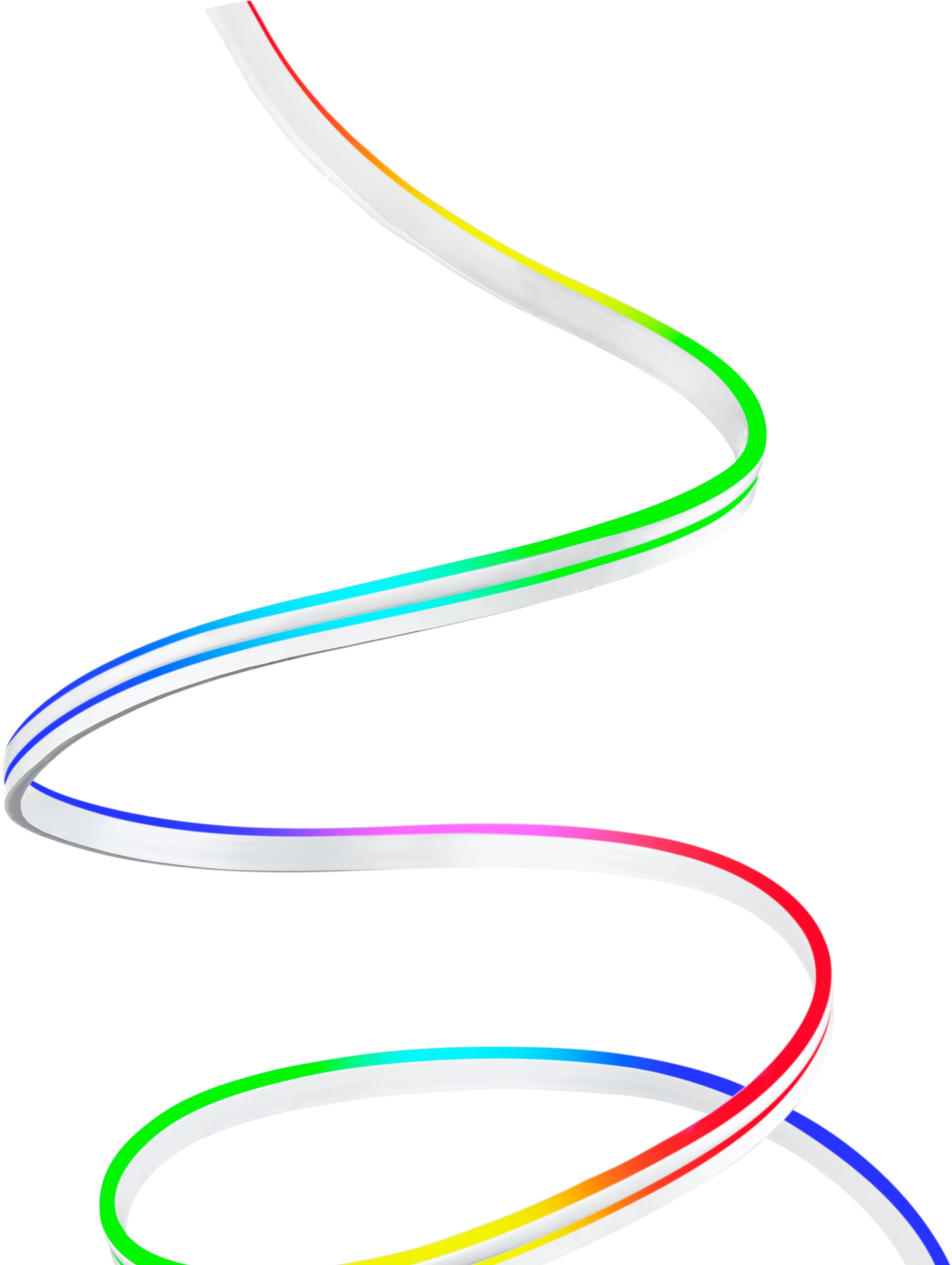 Enbrighten Vibe 16’ Indoor Smart LED Neon Rope Light, App Control, RGBWIC Color Changing