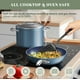 thumbnail image 5 of Nuwave Juego de utensilios de cocina de 7 piezas, cerámica saludable Duralon azul con revestimiento antiadherente, resistente a los arañazos con infusión de diamante, libre de PFAS, apto para horno, l, 5 of 5