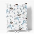 thumbnail image 7 of Christmas Flannel Blanket Throw, Blue Snowman Pine Snow Soft Fuzzy Plush Cozy Fleece Blankets for Couch Sofa Bed Lounging, Ideal Gifts for Kids Adults Wife Self, 50x60, 7 of 7