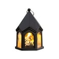 thumbnail image 2 of Gumesh Halloween LED Candle Light with Spooky Pumpkin, Witch & Skeleton Figures, Flameless Flickering Electronic Tea Light for Indoor Outdoor Decor, 2 of 6