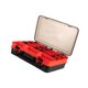 thumbnail image 4 of Caja de señuelos de pesca de dos capas, contenedor portátil de gran capacidad para aparejos de pesca. Naranja, 4 of 9