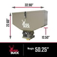 thumbnail image 3 of Boss Buck BB-1.80 80lb Capacity Non Typical ATV Feed Spreader (2 Pack), 3 of 12