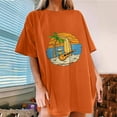 thumbnail image 2 of IROINNID Womens Short Sleeve Tunic T-shirts Summer Beach Printed Round-Neck Casual Top Pullover T-shirt Under 10$, 2 of 7