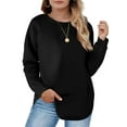 thumbnail image 3 of Fantaslook Plus Size Sweatshirts for Women Crewneck Casual Tunic Tops Long Sleeve Shirts, 3 of 9