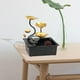 thumbnail image 3 of Mini adorno de fuente de mesa de agua que fluye USB con luz LED de colores Bomba automática Decoración decorativa para el hogar y la, 3 of 9