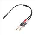 thumbnail image 4 of 2X Adaptador de 3,5 mm una Doble de 6,5 mm Cable Auxiliar de Audio de 3,5 mm Doble 6,35 1/4 de Pulgada Mono una EstéReo Cable Auxiliar de 1/8 de Pulgada y 3,5 mm, 4 of 5