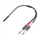 thumbnail image 4 of 2X Adaptador de 3,5 mm una Doble de 6,5 mm Cable Auxiliar de Audio de 3,5 mm Doble 6,35 1/4 de Pulgada Mono una EstéReo Cable Auxiliar de 1/8 de Pulgada y 3,5 mm, 4 of 5
