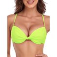 thumbnail image 1 of RELLECIGA Haut de Bikini Rehausseur pour Femme, devant Torsadé, Maillot de Bain à Armatures, 1 of 6