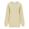thumbnail image 4 of Women's Pullover Hoodie Fall Winter Trendy Hooded Sweatshirt with Pockets Hoody Top, 4 of 4
