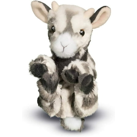 Douglas Toys Plush Baby Grey Goat Lil' Baby Handful Stuffed Animal, 6"